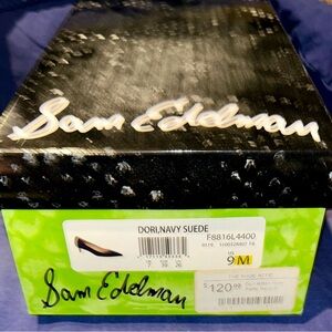 Sam Edelman Navy Suede Heels